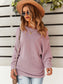 One Shoulder Textured Knit Sweater