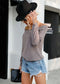 Solid Off Shoulder Sweater