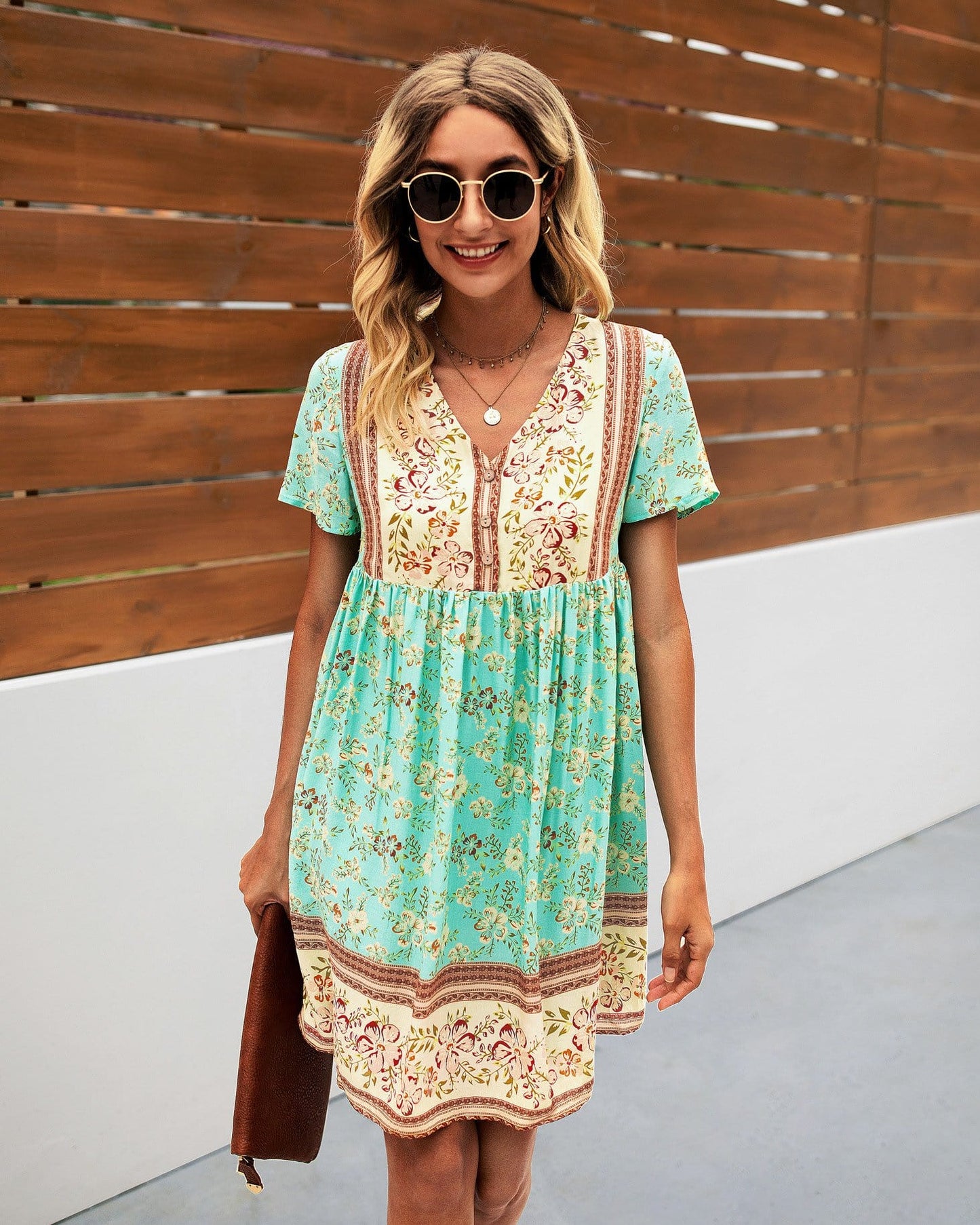 Multicolor Floral Boho Dress