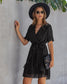 Swiss Dot Summer Wrap Dress
