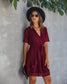 Swiss Dot Summer Wrap Dress