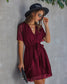 Swiss Dot Summer Wrap Dress