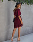 Swiss Dot Summer Wrap Dress