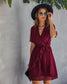 Swiss Dot Summer Wrap Dress
