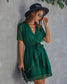 Swiss Dot Summer Wrap Dress