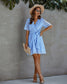 Swiss Dot Summer Wrap Dress
