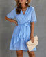 Swiss Dot Summer Wrap Dress