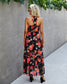 Vintage Floral Halter Dress