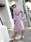 Paisley Print Collared Dress