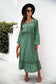 Tie Neck Ruffle Hem Dress