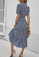 Floral Puff Sleeve Vintage Dress