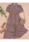 Floral Puff Sleeve Vintage Dress