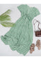 Floral Print Ribbon Front Dress