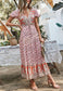 Multicolor Printed Bohemian Dress