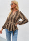 Snake Skin Peplum Blouse