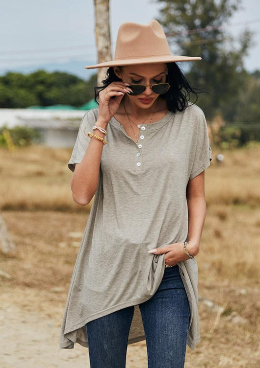 Basic Asymmetrical Hem Tee