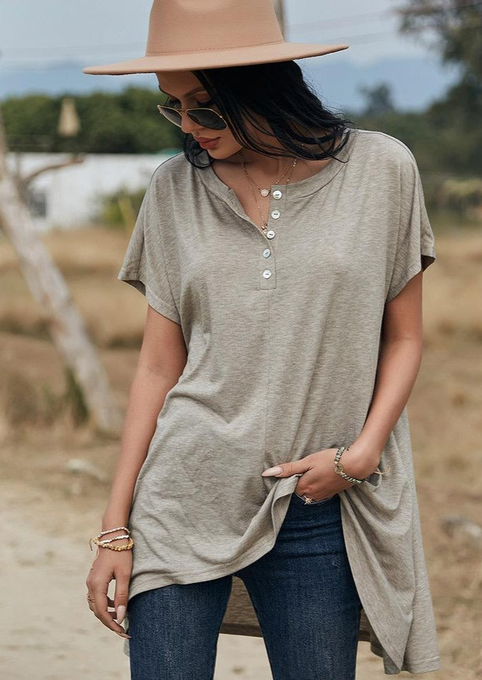 Basic Asymmetrical Hem Tee