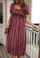 Aztec Print Slit Dress