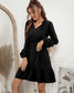 Swiss Dot Ruffle Sleeve Dress