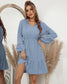 Swiss Dot Ruffle Sleeve Dress