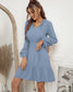 Swiss Dot Ruffle Sleeve Dress