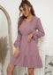 Swiss Dot Ruffle Sleeve Dress