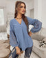 Swiss Dot Bishop Sleeve Blouse