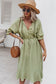 Crochet Detail Puff Sleeve Dress