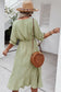 Crochet Detail Puff Sleeve Dress