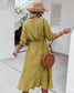 Crochet Detail Puff Sleeve Dress