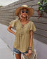 Tie Neck Flowy Sleeve Blouse