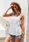 Half Button Front Tank Top