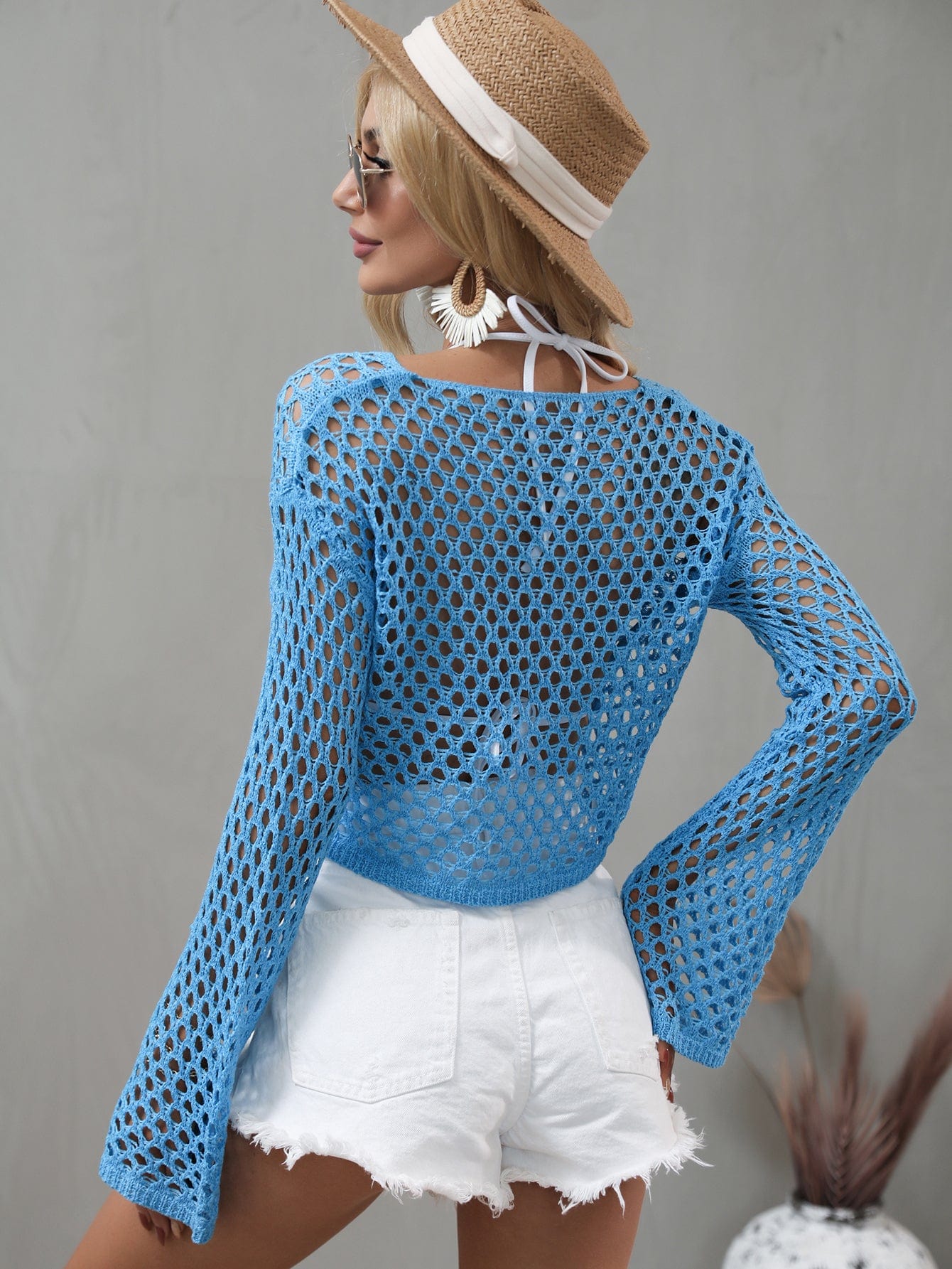 Crochet Net Crop Top