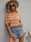 Multicolor Eyelet Knit Blouse