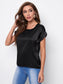 Round Neck Rolled Sleeve Tee