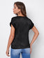 Round Neck Rolled Sleeve Tee