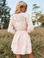 Pastel Floral Embroidery Dress