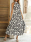 Halter Neck Tiered Summer Dress