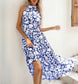 Halter Neck Tiered Summer Dress