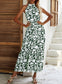 Halter Neck Tiered Summer Dress