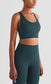 Soft Buttery Cross Back Fitness Sports Bra