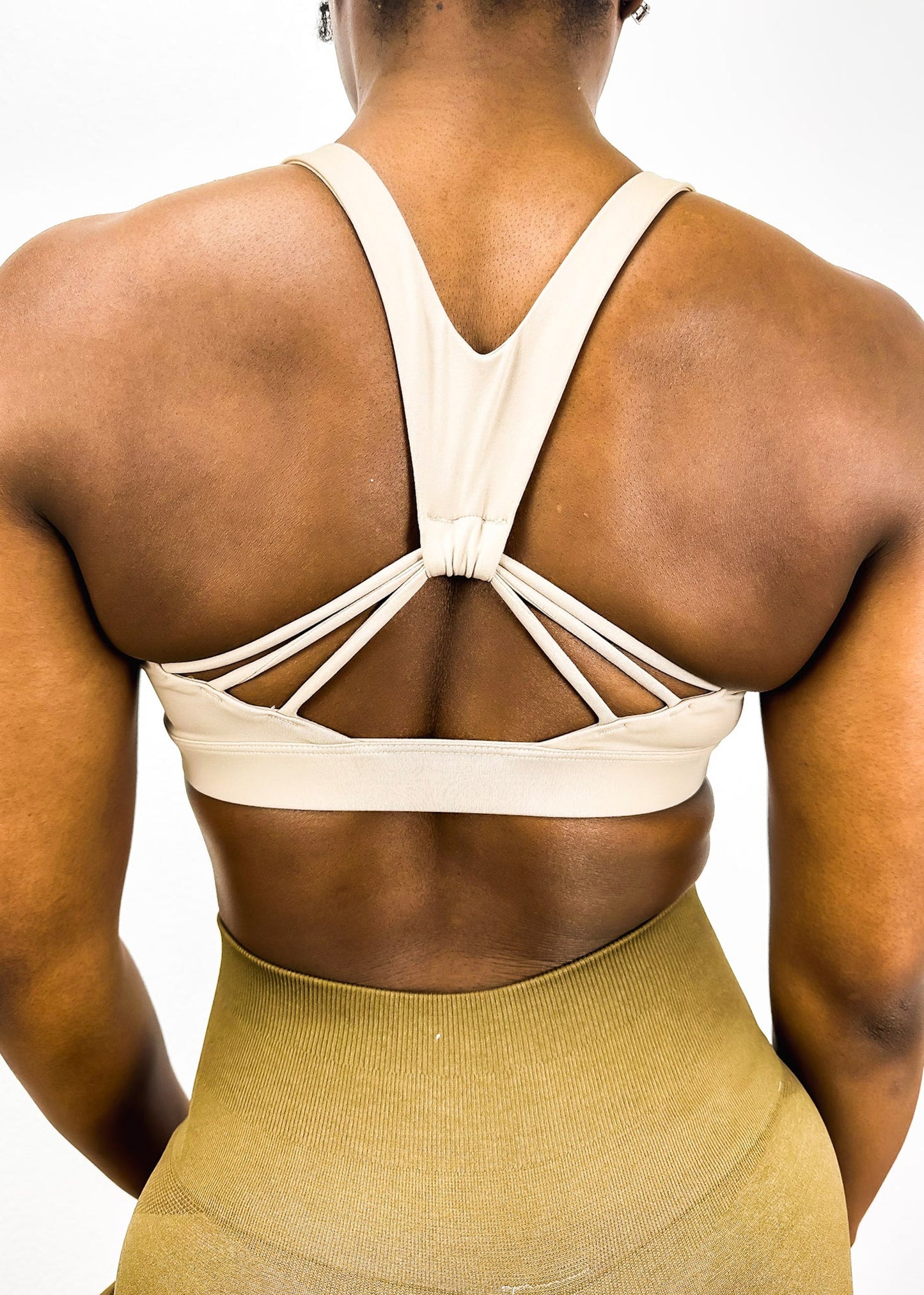 Soft Buttery V-Shape Back Straps Fitness Sports Bra