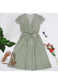 Ditsy Floral Tulip Sleeve Dress