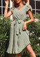 Ditsy Floral Tulip Sleeve Dress