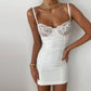 Fitted Lace Cup Lined Mini Dress