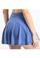 Mini Ruffled Flounce Lined Circle Tennis Skirt