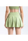 Mini Ruffled Flounce Lined Circle Tennis Skirt