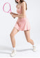 Mini Ruffled Flounce Lined Circle Tennis Skirt