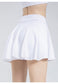 Mini Ruffled Flounce Lined Circle Tennis Skirt