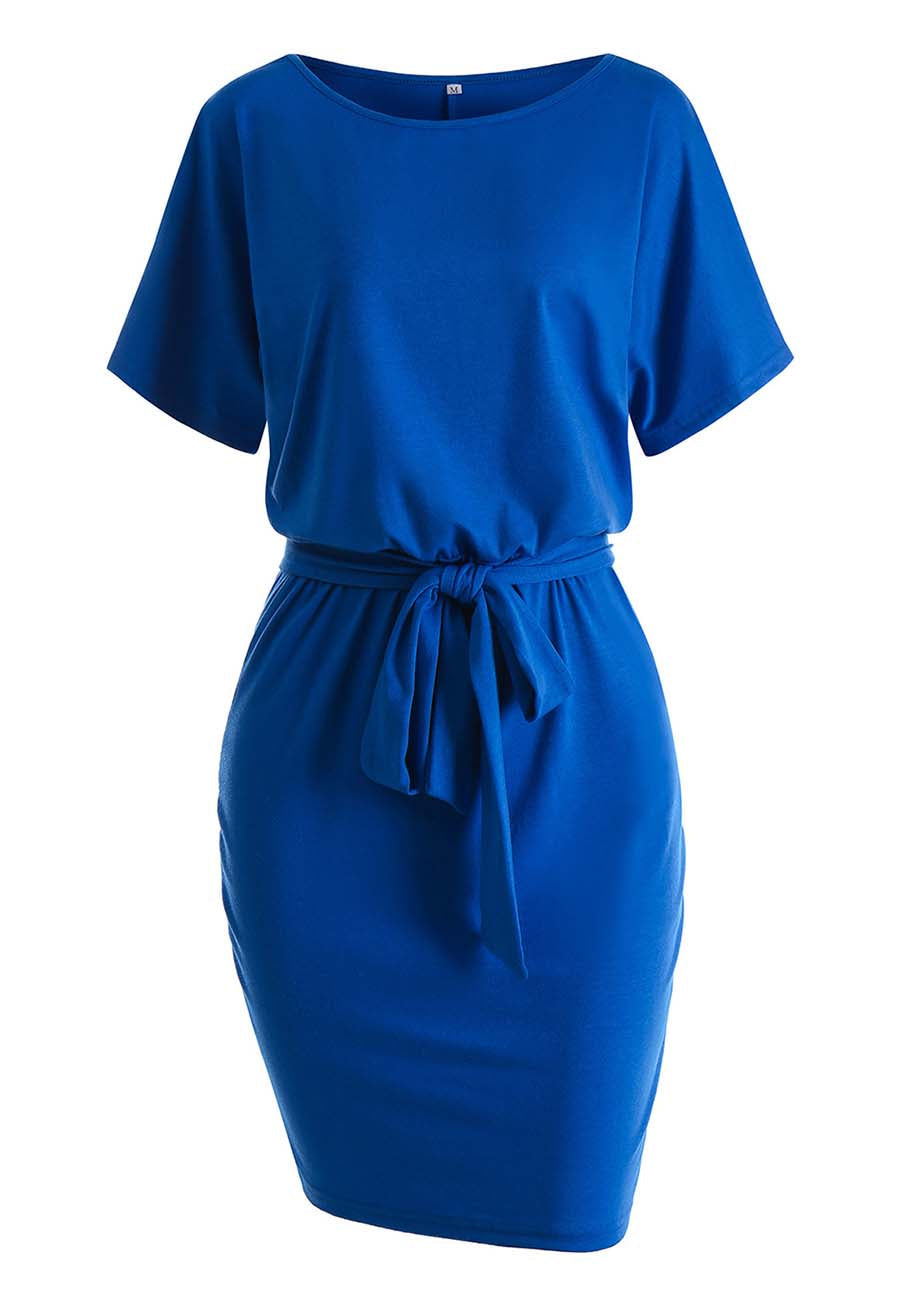 Solid Color Pencil Dress